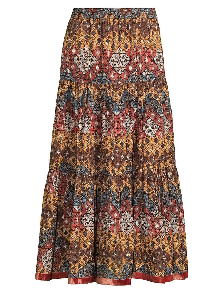 Ro's Garden Frilly Tiered Cotton Skirt 1