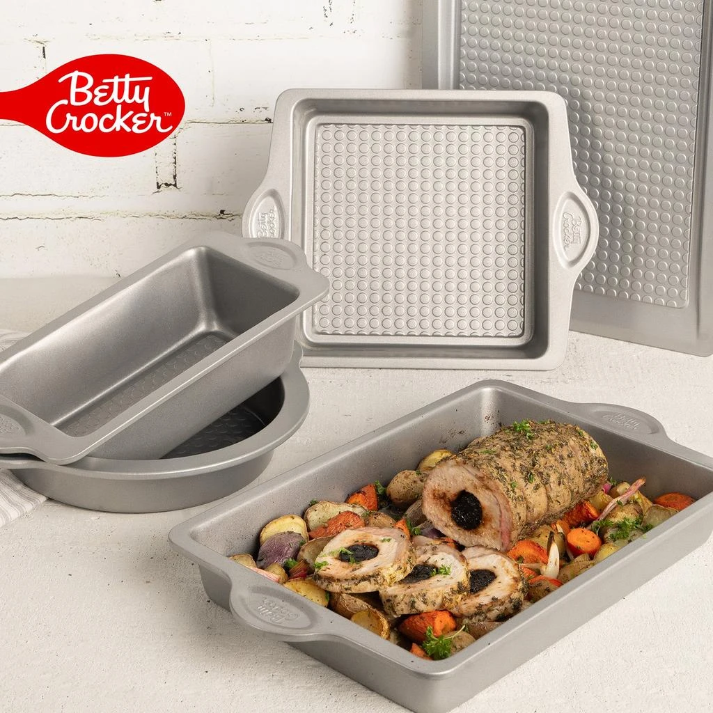 Betty Crocker Carbon Steel 16.5 x 9.75 x 2 Inch Roaster Pan 6