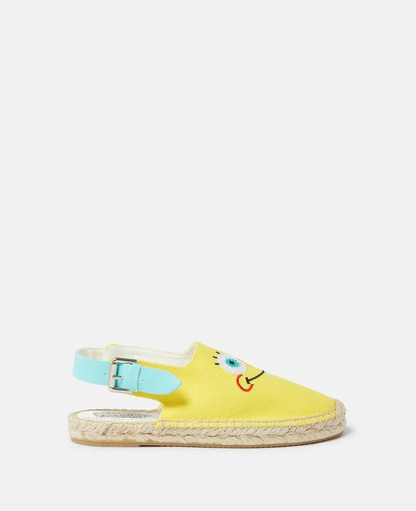 Stella McCartney Stella McCartney - Sponge Bob Graphic Espadrilles, Yellow, Size: 32 1