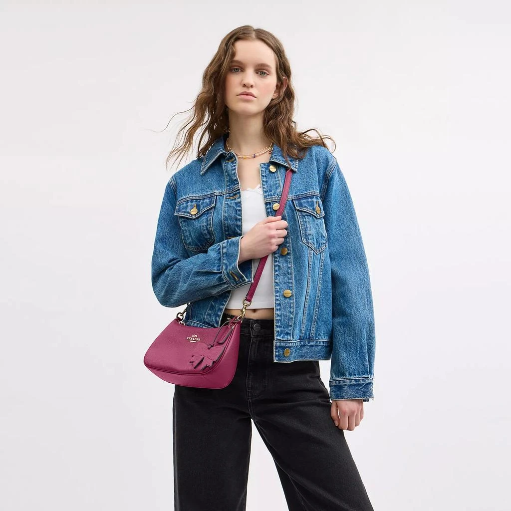 Coach Teri Shoulder Bag With Bow Charm 4