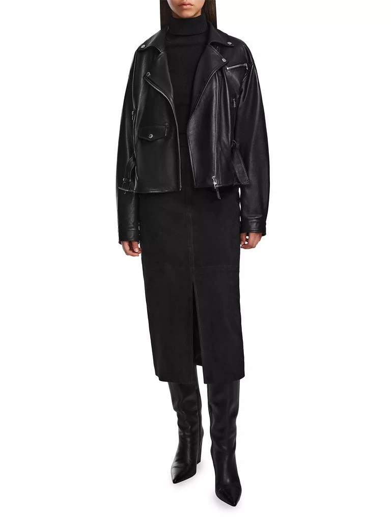 RUDSAK Arielle Leather Belted Jacket 2