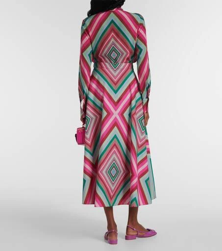 Valentino Rhombus 75 cotton poplin maxi skirt 3