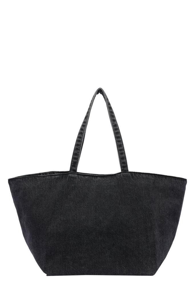 Alexander Wang Alexander Wang Logo Embossed Large Denim Tote Bag