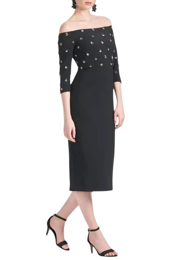 Sachin & Babi Sachin & Babi - Fatima Embellishedoff Shoulder Midi Dress 3