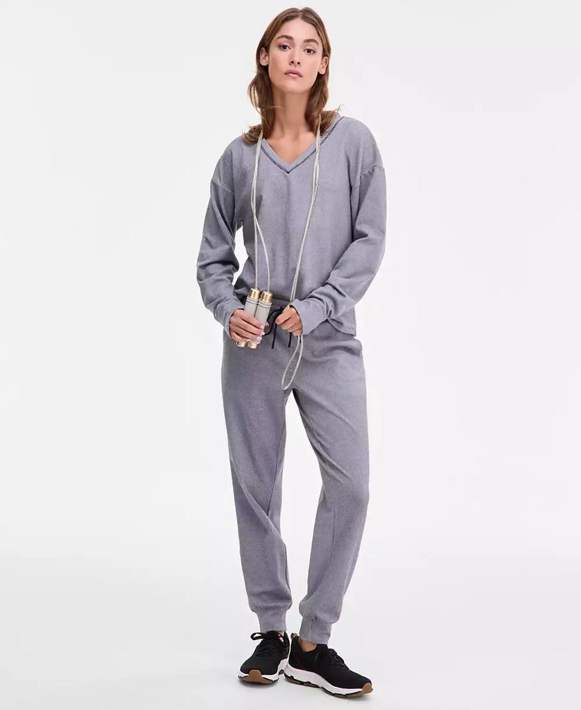 ID Ideology Women's Brushed Rib Jogger Pants, Macy's Exclusive