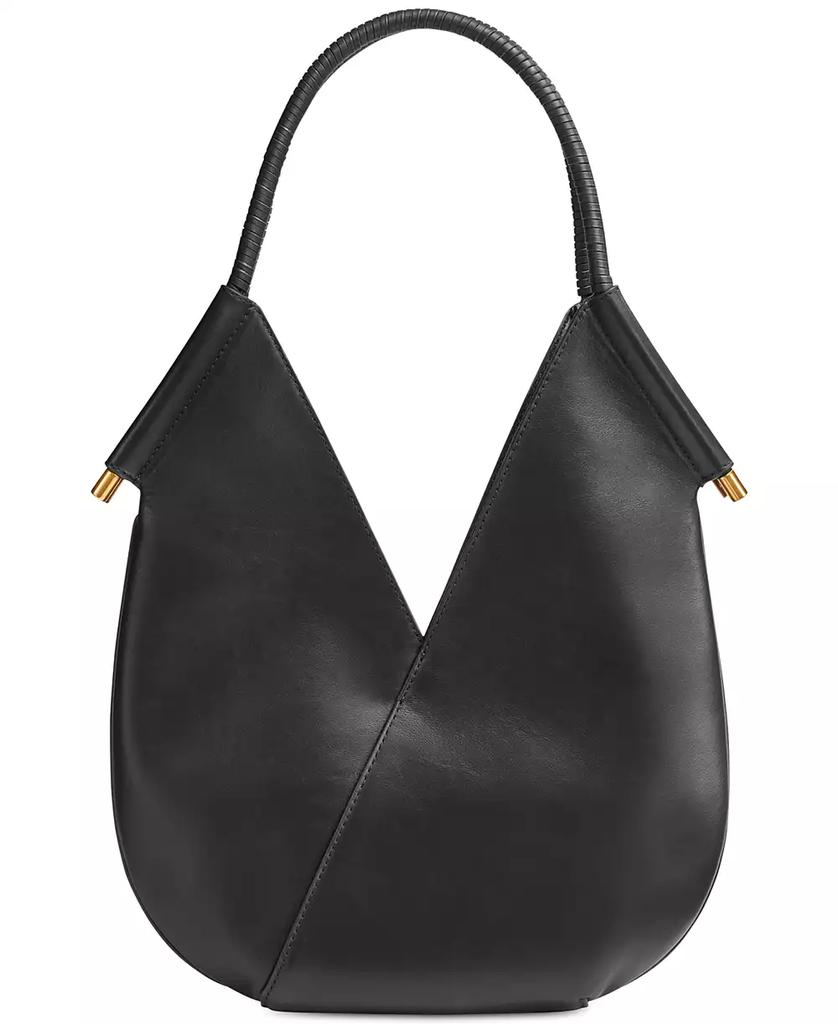 Donna Karan Donna Karan Baldwin Small Shoulder with Leather Wrapped Rounded Handle