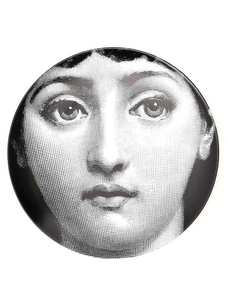 FORNASETTI Fornasetti Face Printed Round Plate