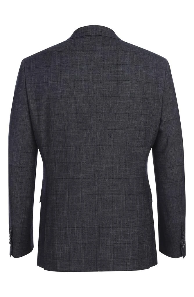 English Laundry Plaid Trim Fit Notch Lapel Two-Piece Suit 4