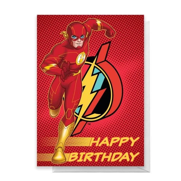 Original Hero The Flash Happy Birthday Greetings Card 1