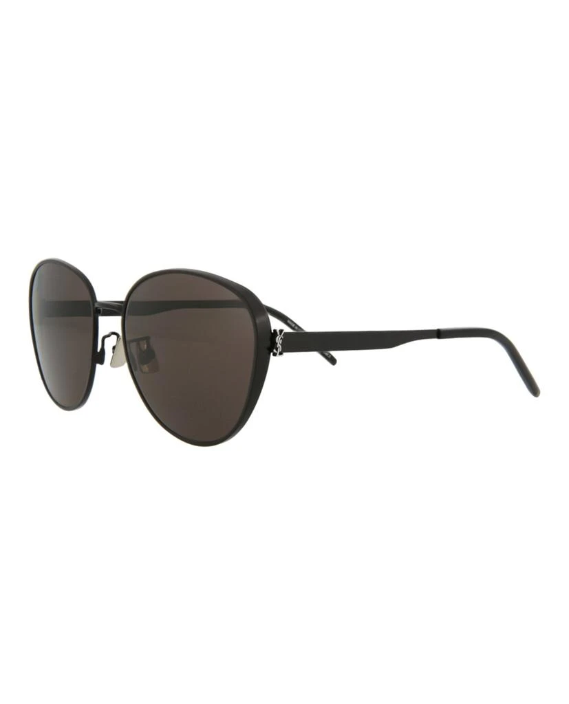 Saint Laurent Round/Oval-Frame Metal Sunglasses 2
