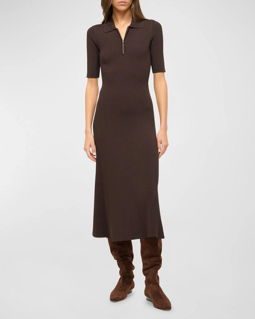 green metallic knit dress Nelly Green Metallic Knit Midi Dress RENTAL  Olivia Rubin