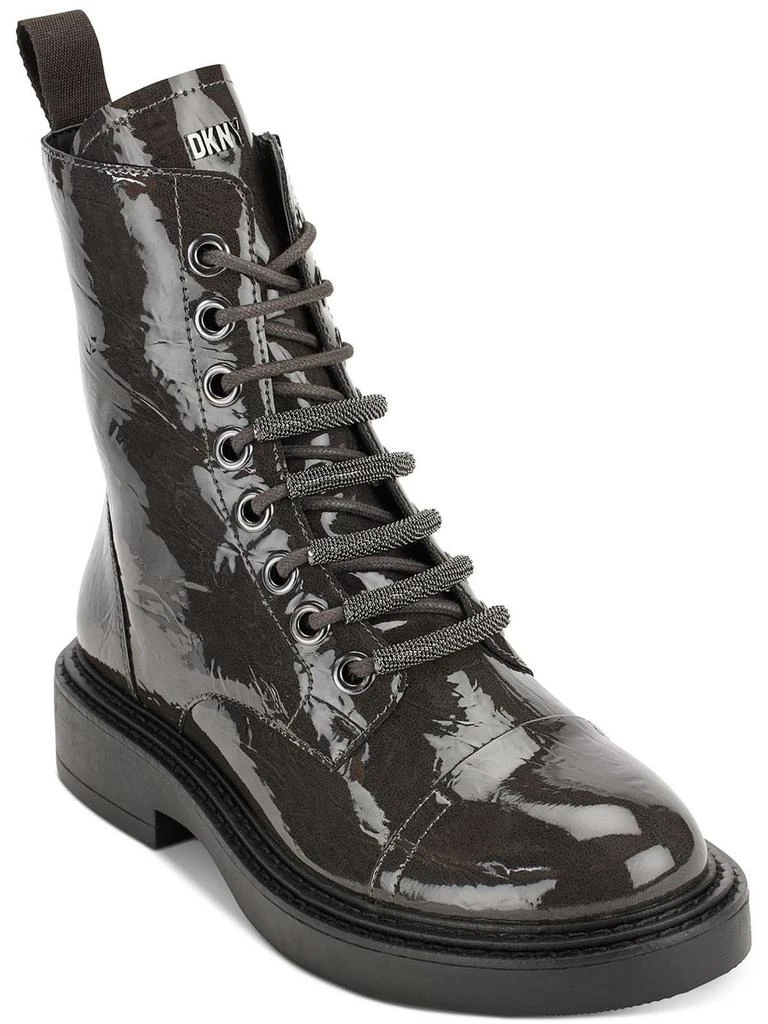 DKNY Malaya Womens Cushioned Footbed Combat & Lace-up Boots 2