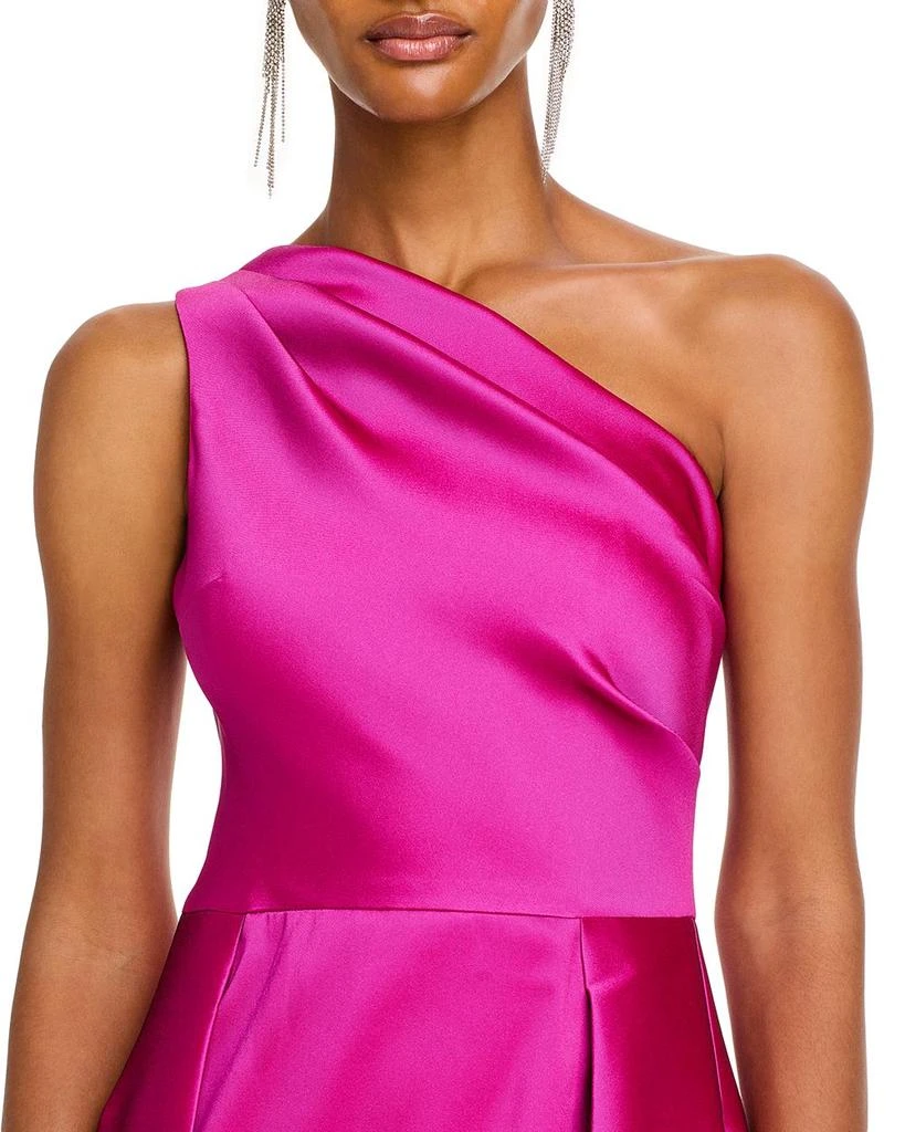 Teri Jon Crepe One Shoulder Gown 6