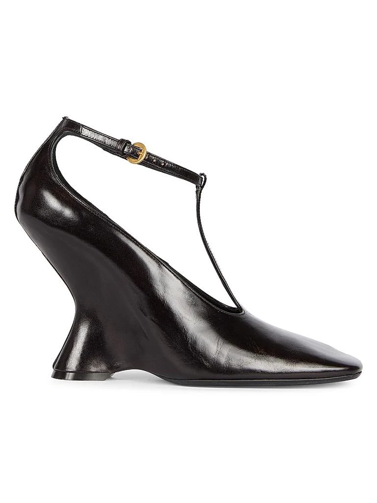 Dries Van Noten 105MM Leather Wedge-Heel Pumps 1