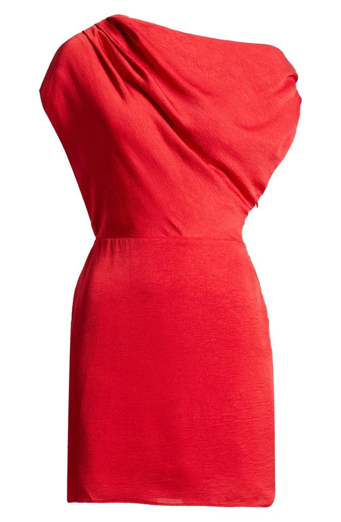 ASTR Draped Asymmetric Neck Dress 4