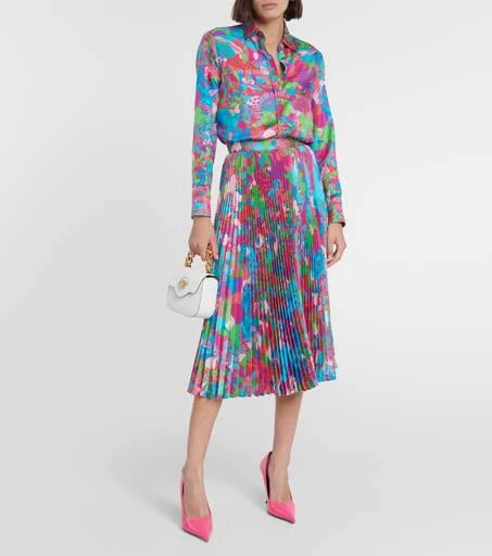 Versace x Dua Lipa Floral Summer silk twill shirt 2