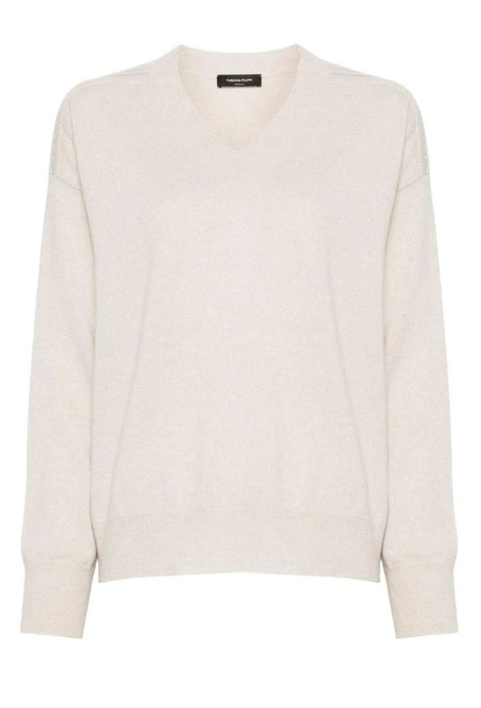 Fabiana Filippi Relaxed Fit V-Neck Sweater 1