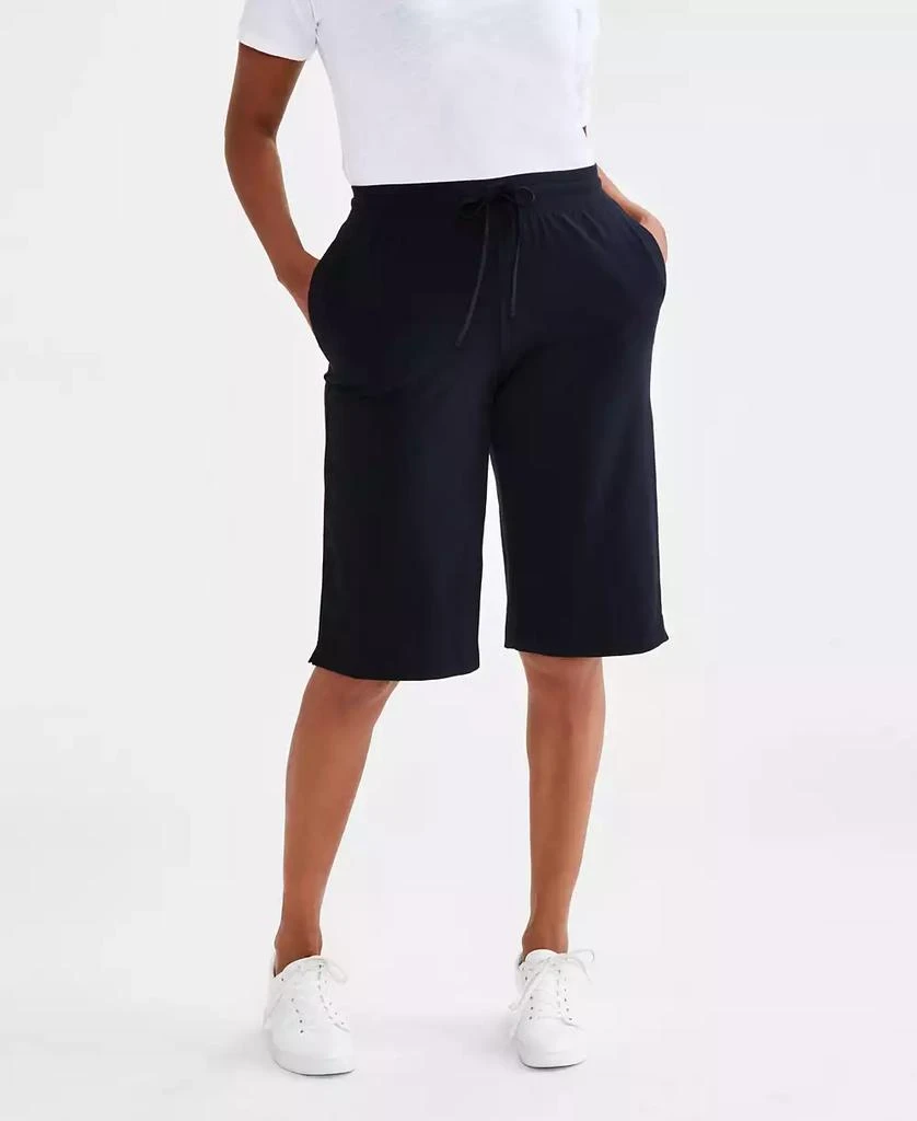 Style & Co Women's Mid Rise Sweatpant Bermuda Shorts, Created for Macy's 1