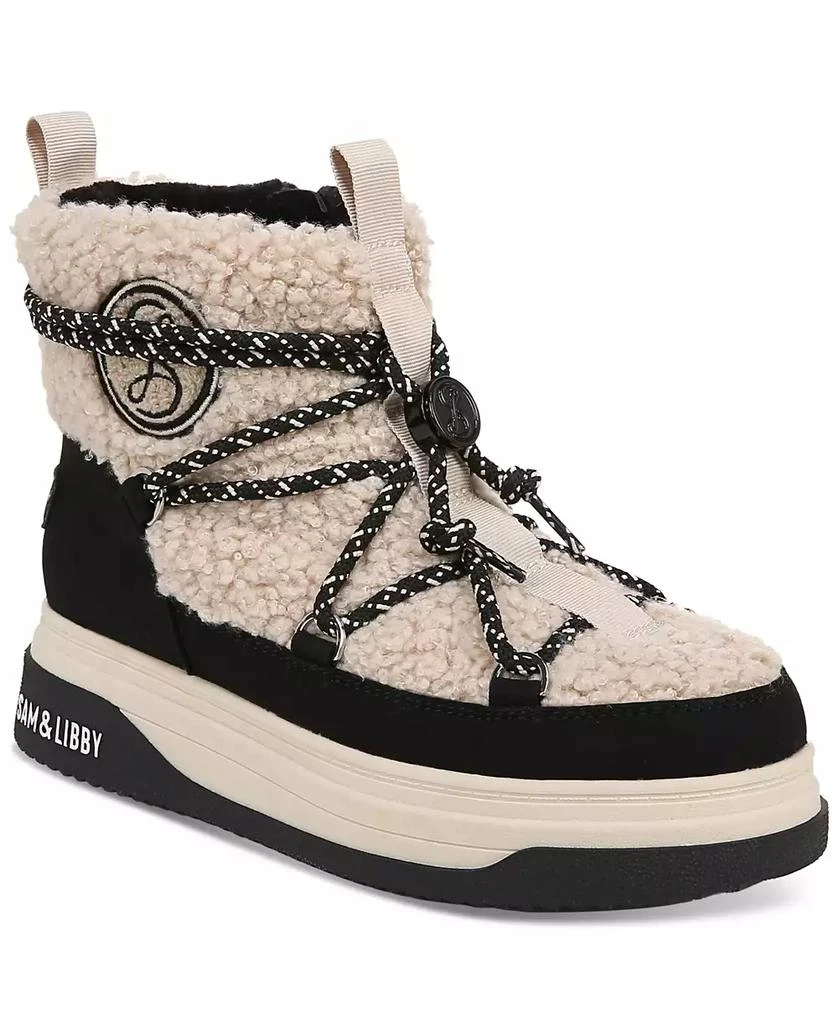 Sam and Libby Women's Carlie Cold Weather Cozy Lace Up Boots 1