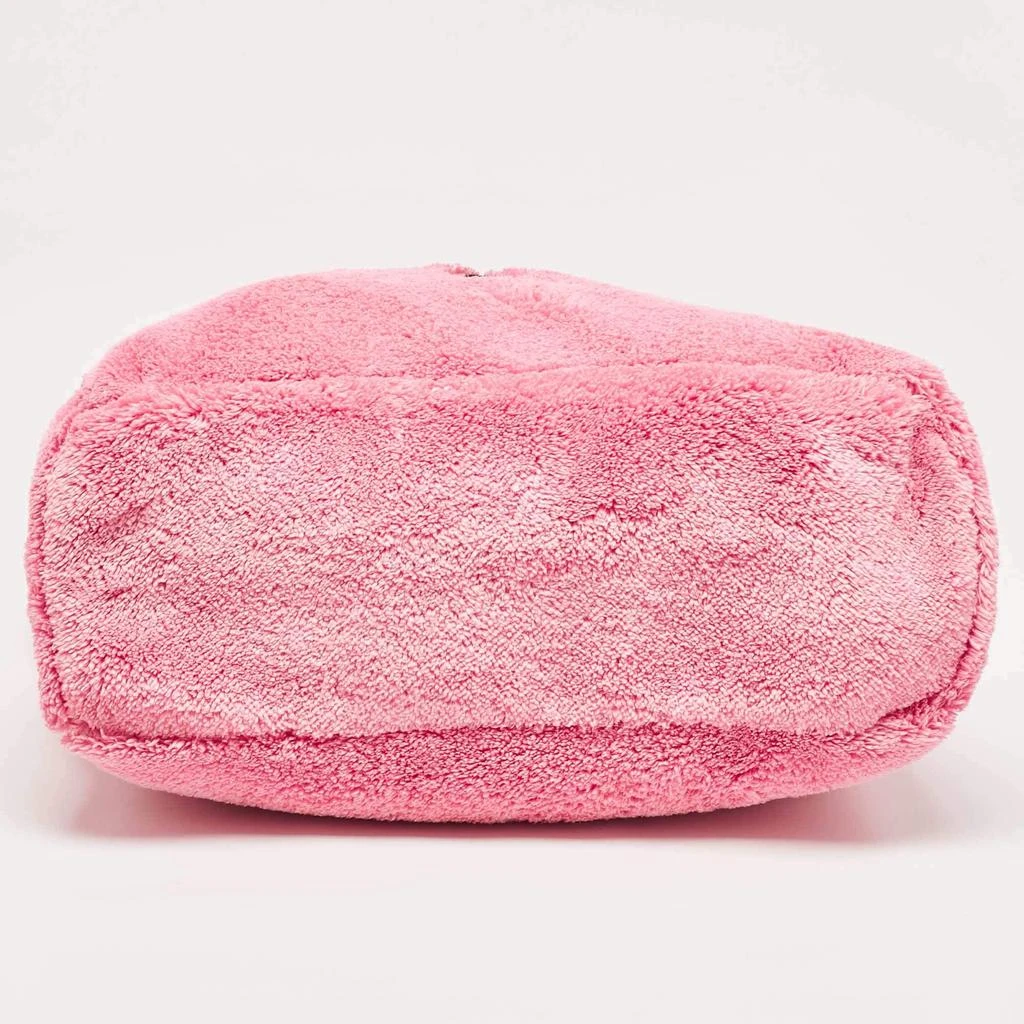 Prada Prada Pink Terry Cloth Logo Tote 6
