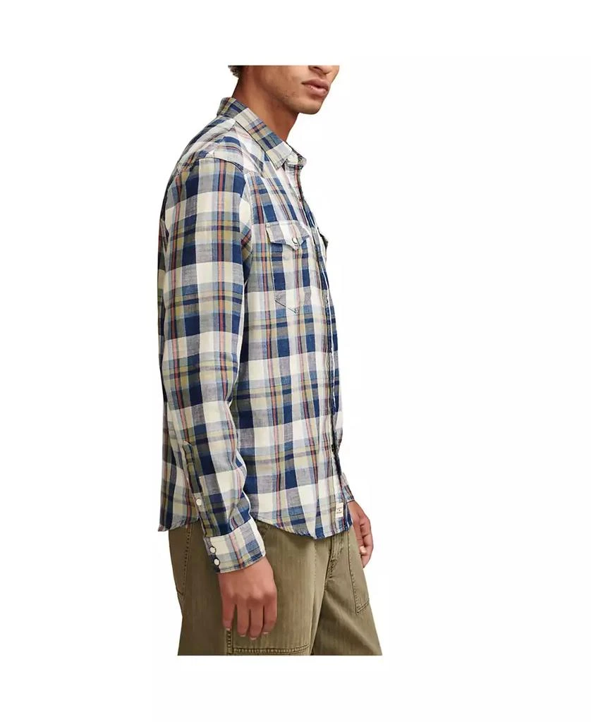 Lucky Brand Men's Plaid Western Shirt 3