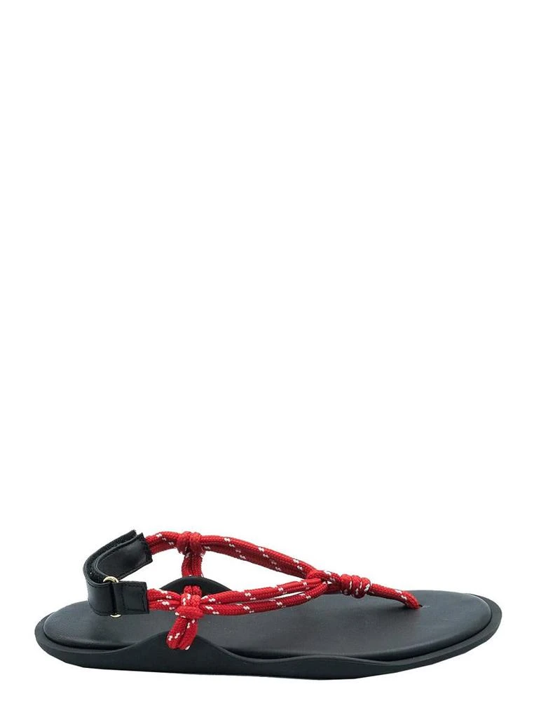 Flowze Red Sandals With Cord Detail In Fabric And Rubber Woman 1