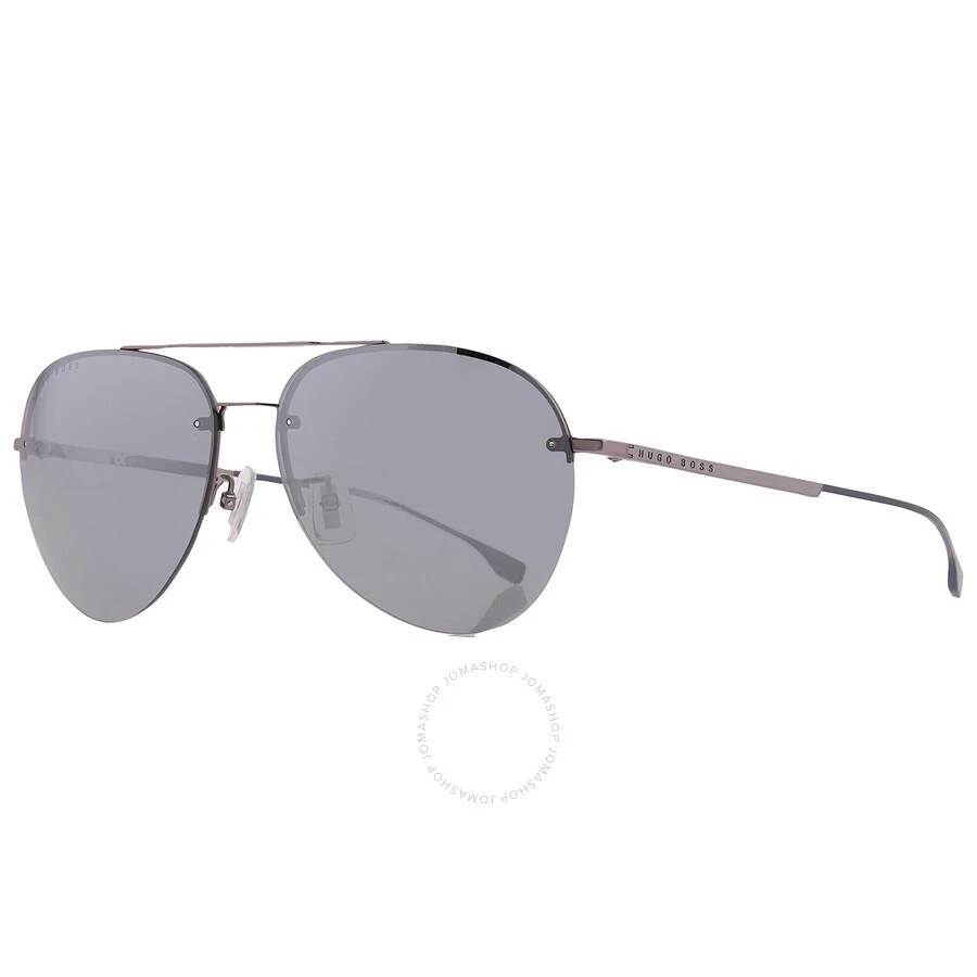 Hugo Boss Silver Mirror Pilot Men's Sunglasses BOSS 1066/F/S 0R81/T4 62 2