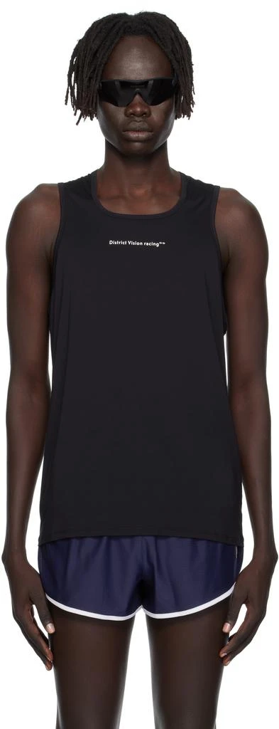 District Vision Black Ultralight Aloe Singlet Tank Top