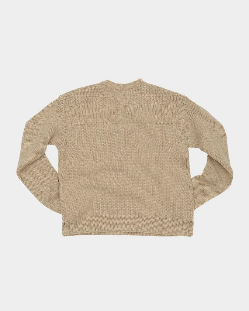 Lingua Franca The End Lace-Up Guernsey Pullover 2
