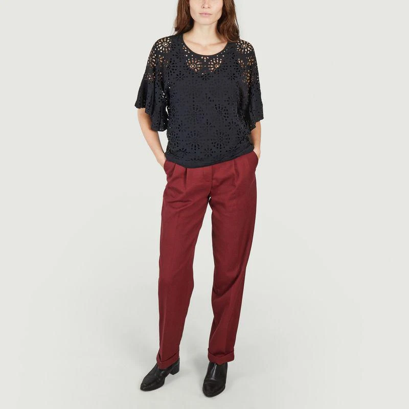 See by Chloé Perforated blouse BLACK SEE BY CHLOÉ 4