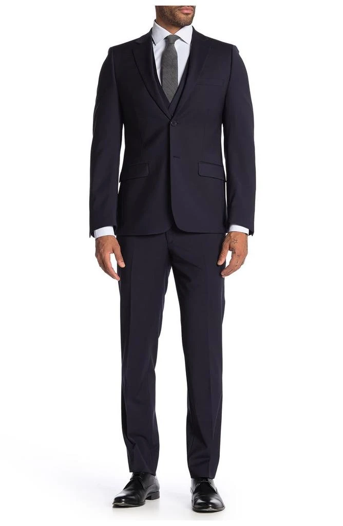 Calvin Klein Plain Navy Skinny Fit Suit Separate Pants 3