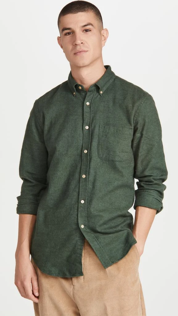Portuguese Flannel Teca Brushed Flannel Button Down Shirt 1