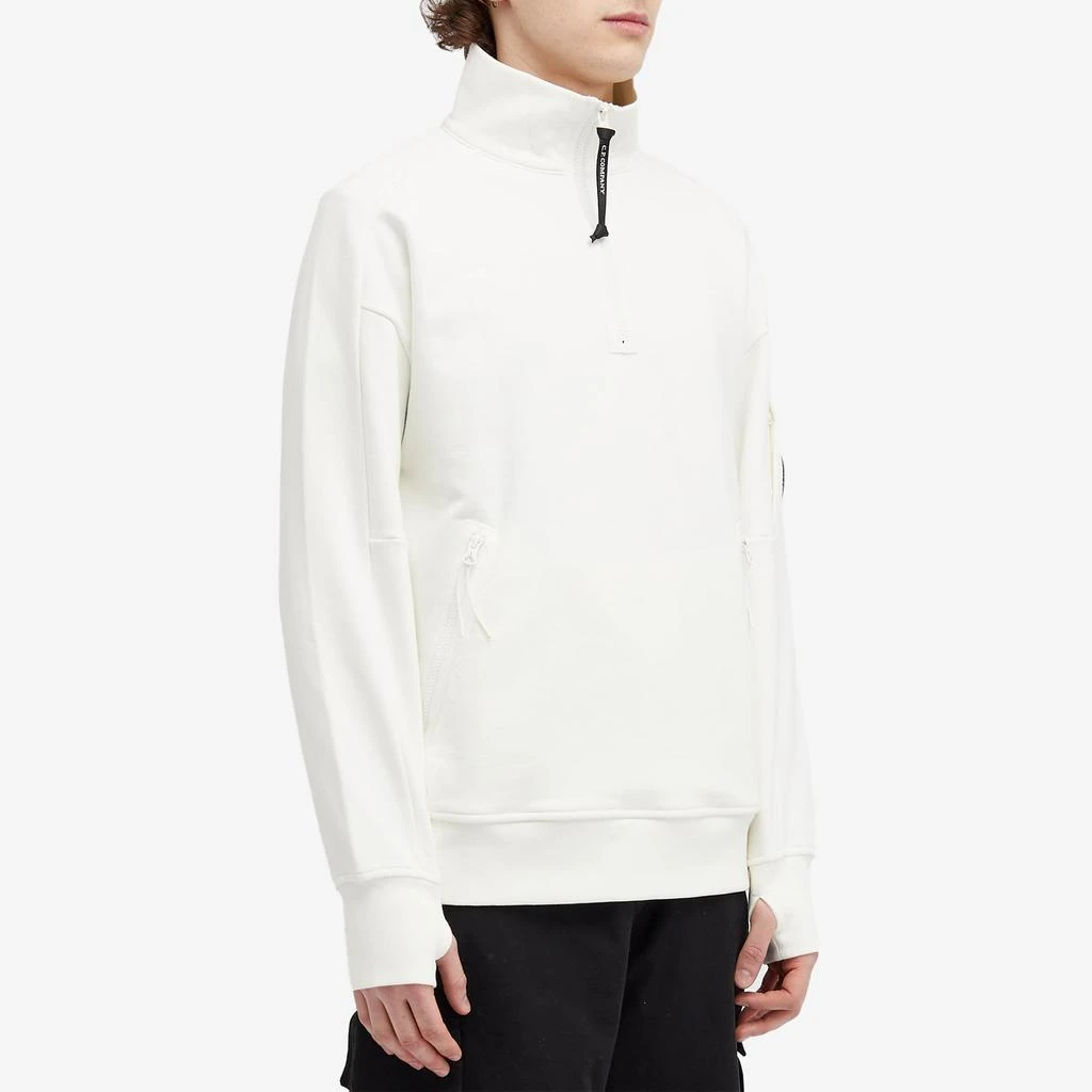 C.P. Company C.P. Company Diagonal Raised Fleece Zipped Sweatshirt 2
