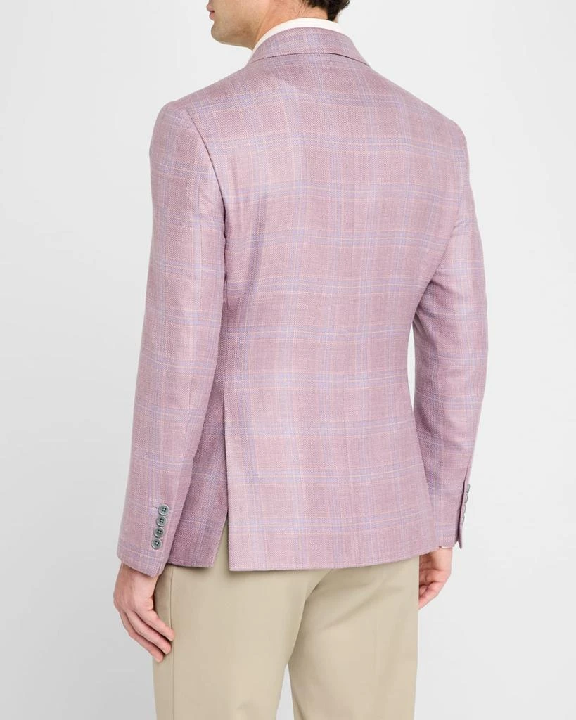 Emporio Armani Men's Textured Plaid Sport Coat 3
