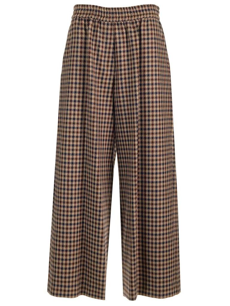 パンツ Weekend Max Mara Embroidered wool blend Ebe wide-leg pant MAX MARA Fernet embroidered wool-canvas wide-leg pants | NET