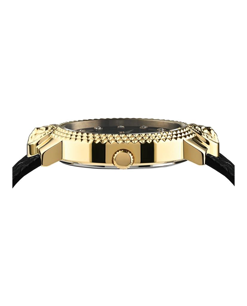 Versus Versace Mouffetard Leather Watch