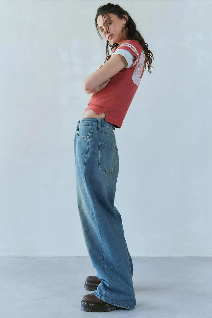 Jaded London Jaded London Light Wash Slub XL Colossus Baggy Jean 3