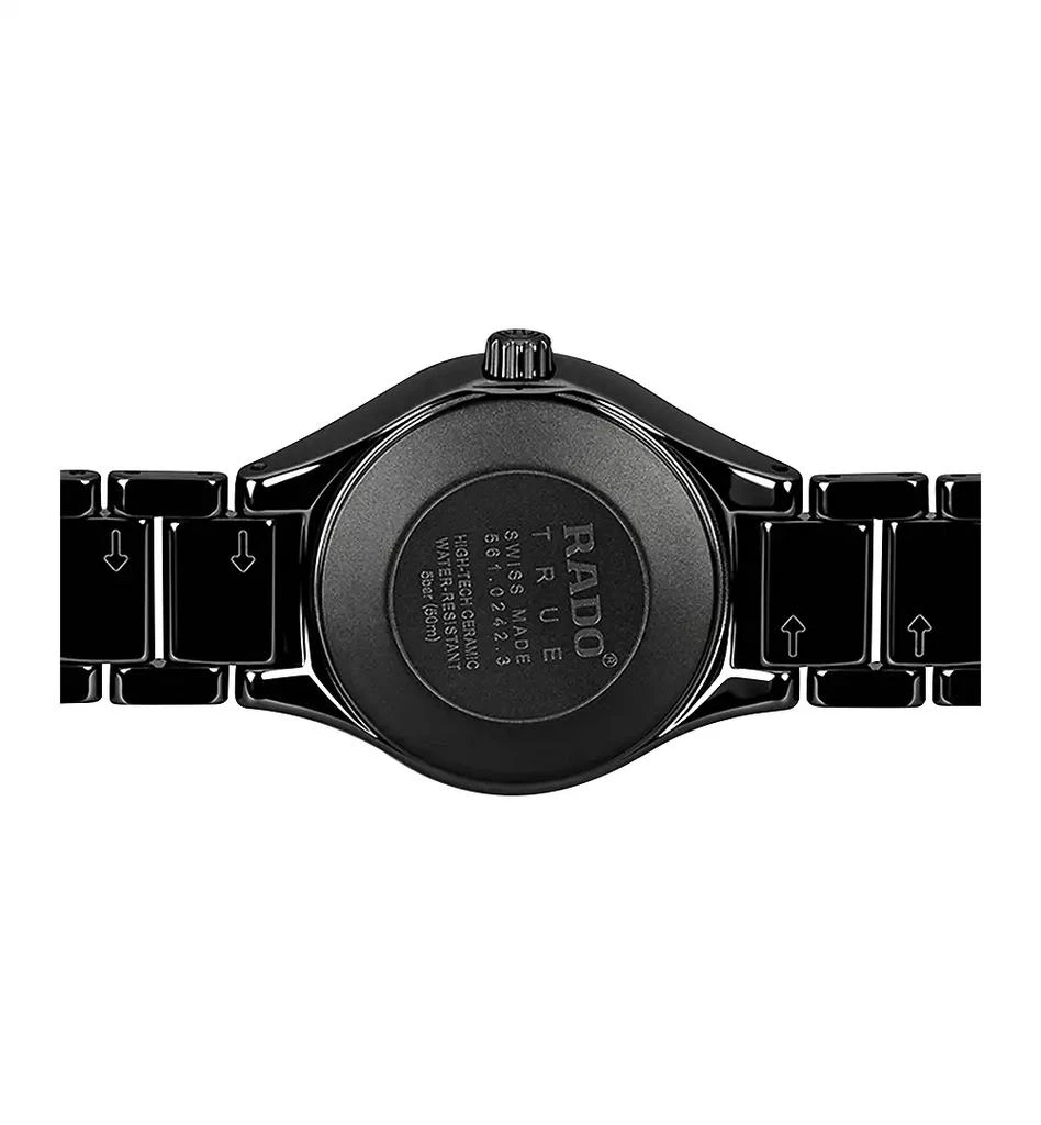 Rado Women's Swiss True Diamond Accent Black High-Tech Ceramic Bracelet Watch 30mm R27059712 3
