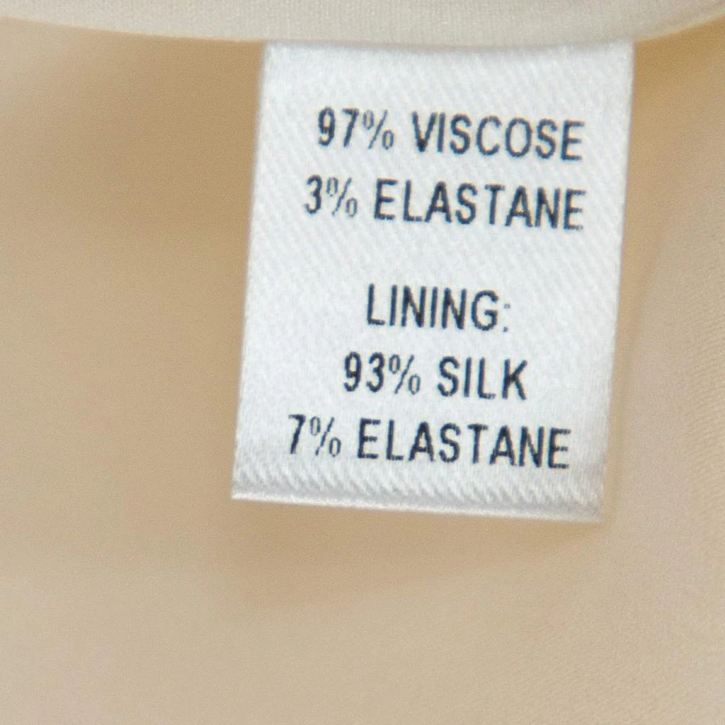 CUSHNIE Cushnie et Ochs White Crepe Collared Open Front Coat S 6