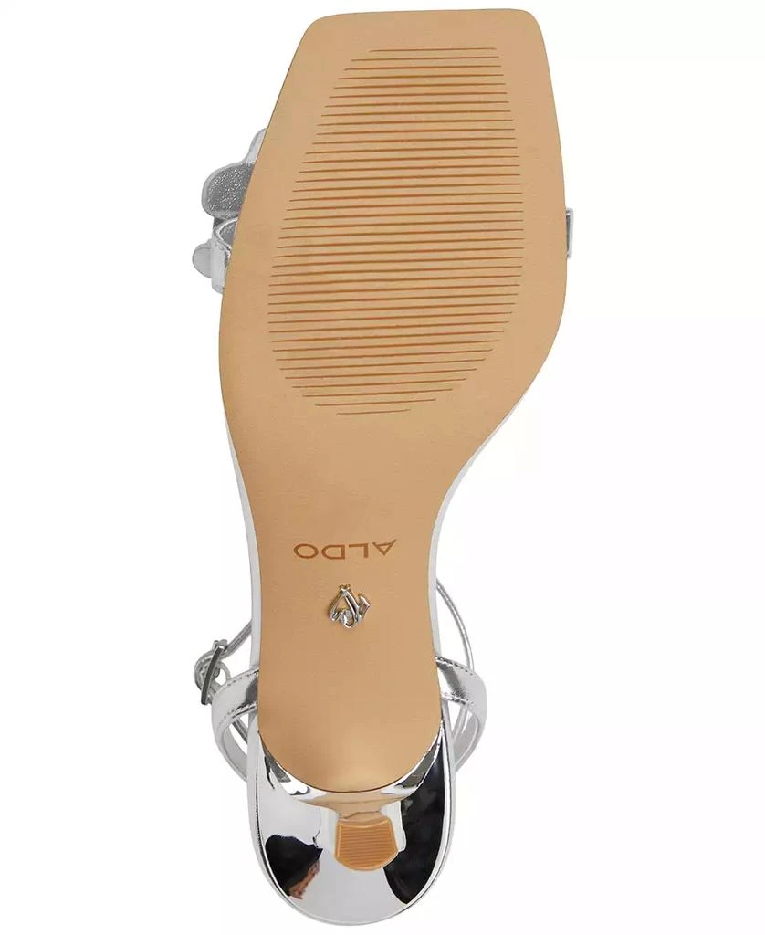 ALDO Women
s Daisyrose Floral Kitten-Heel Dress Sandals 5