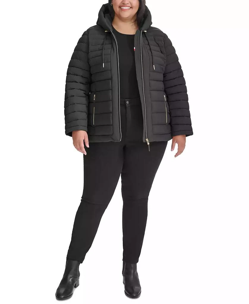 Tommy Hilfiger Plus Size Hooded Packable Puffer Coat, Created for Macy's 6