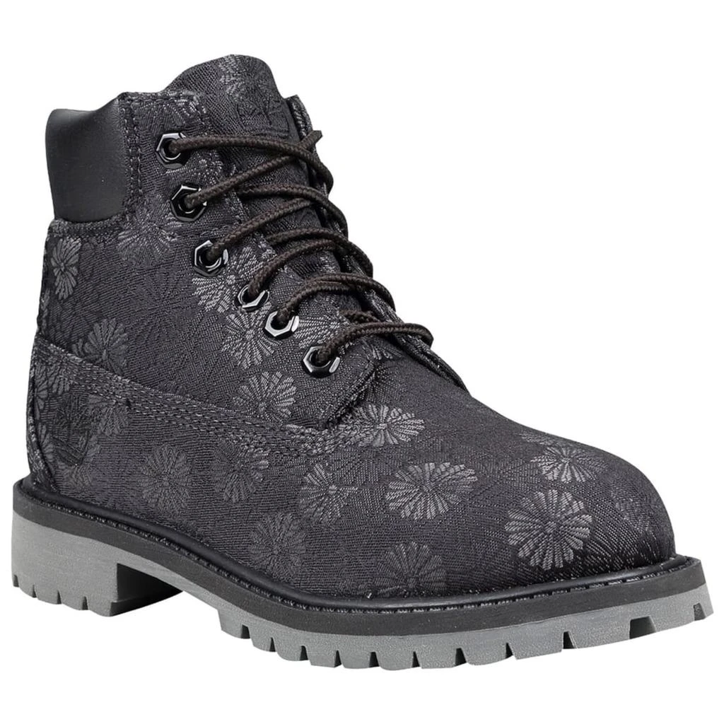 Timberland 6 Inch Classic Boot Black Floral  TB-0A177S-001 Grade-School 1