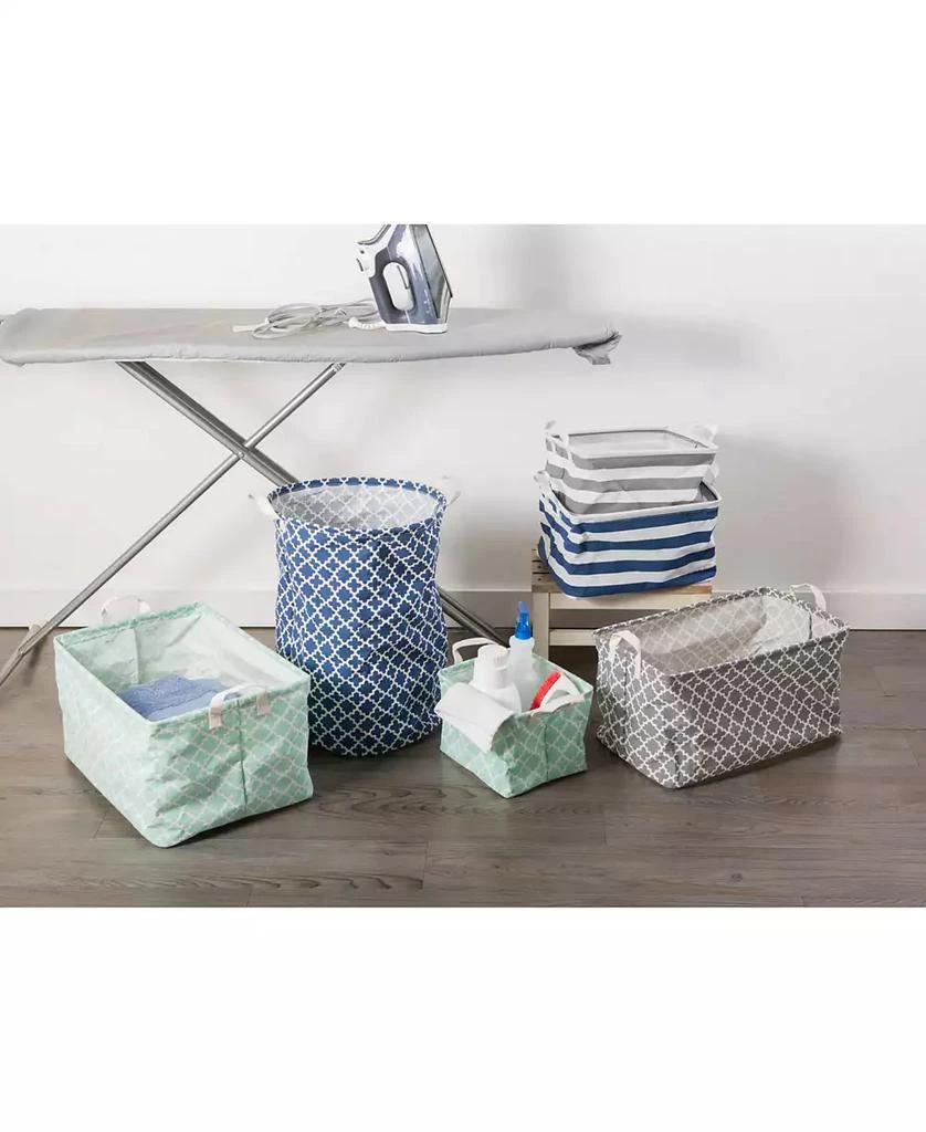 Design Imports Polyethylene Coated Cotton Polyester Laundry Ham Polyethylener Lattice Round 5