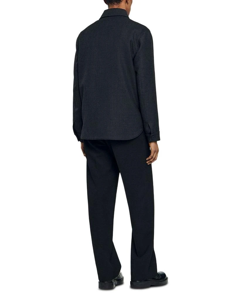 Sandro Heathered Overshirt 4