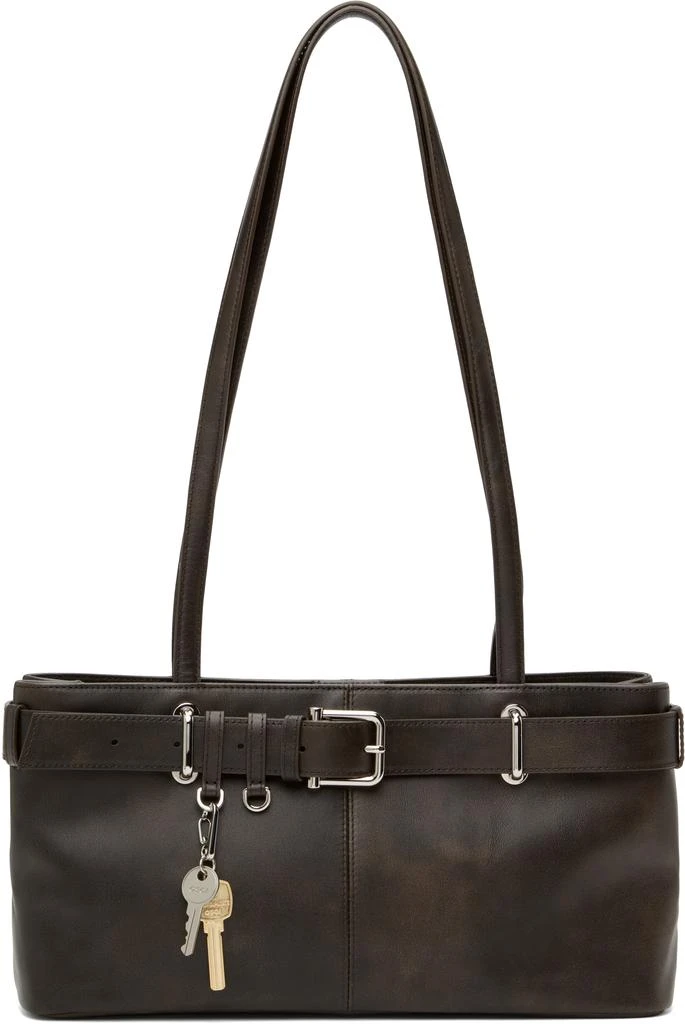 OSOI Brown Shoulder Brocle Bag 1