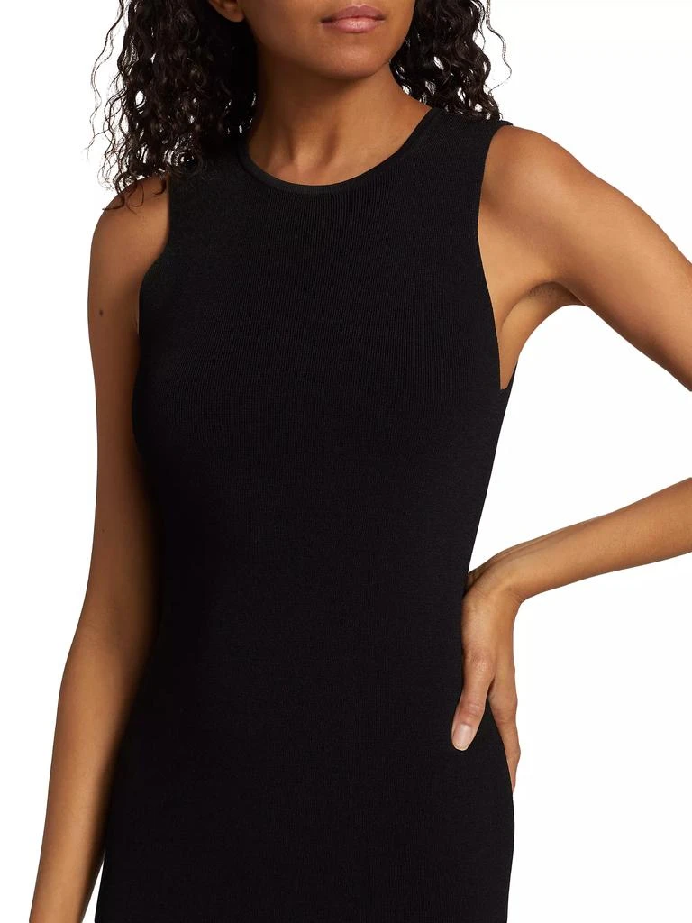 Simon Miller Albers Fringed Knit Sleeveless Midi-Dress 6