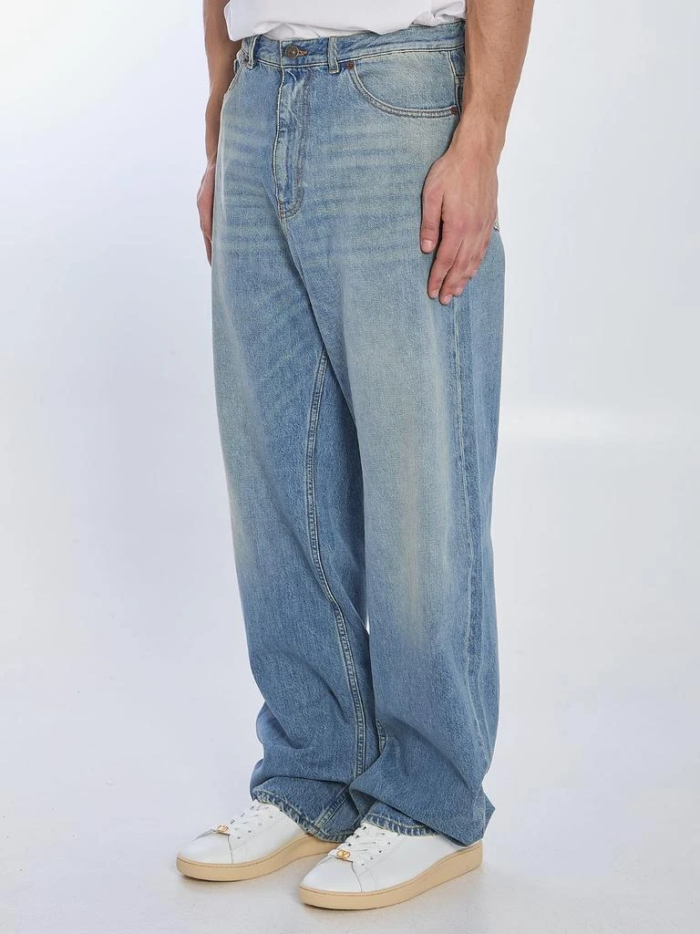 Valentino LIGHT BLUE JEANS WITH WASHED EFFECT 2