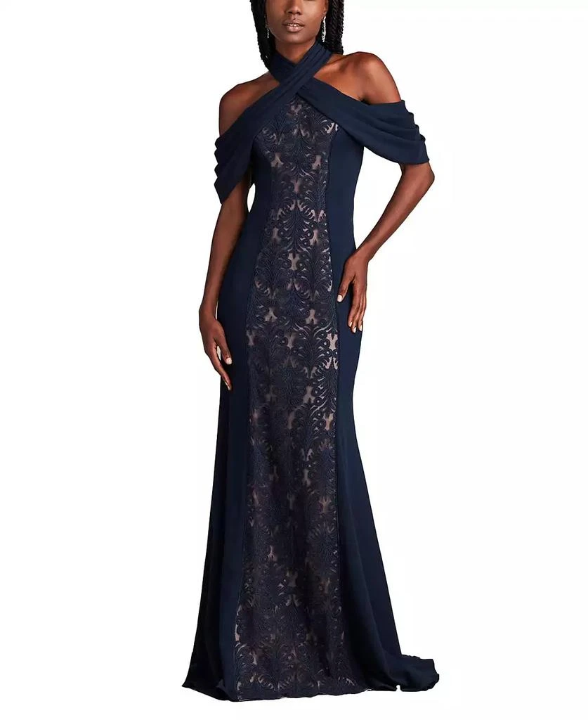 Tadashi Shoji Women's Kato Embroidered Off-Shoulder Halter Gown - Dresses & Skirts - Compare Prices from 5+ Stores - Free Shipping - BeyondStyle Tadashi Shoji Women's Kato Embroidered Off-Shoulder Halter Gown - Dresses & Skirts - Compare Prices from 5+ Stores - Free Shipping - BeyondStyle