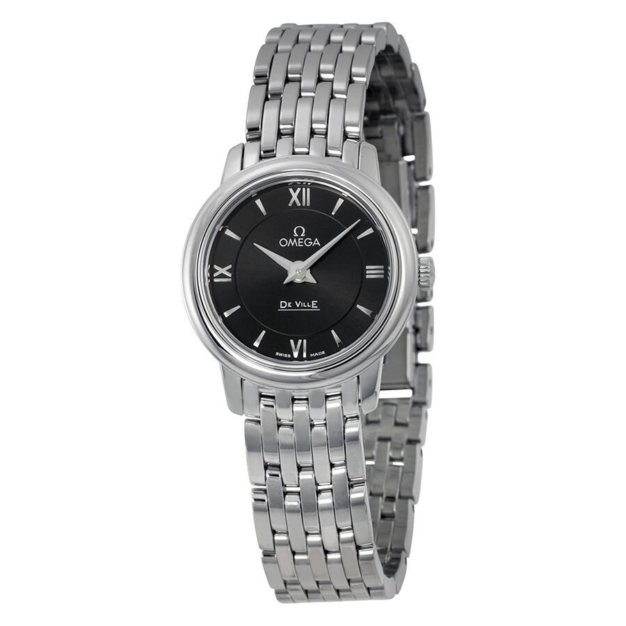 Omega De Ville Prestige Black Dial Ladies Watch 42410246001001