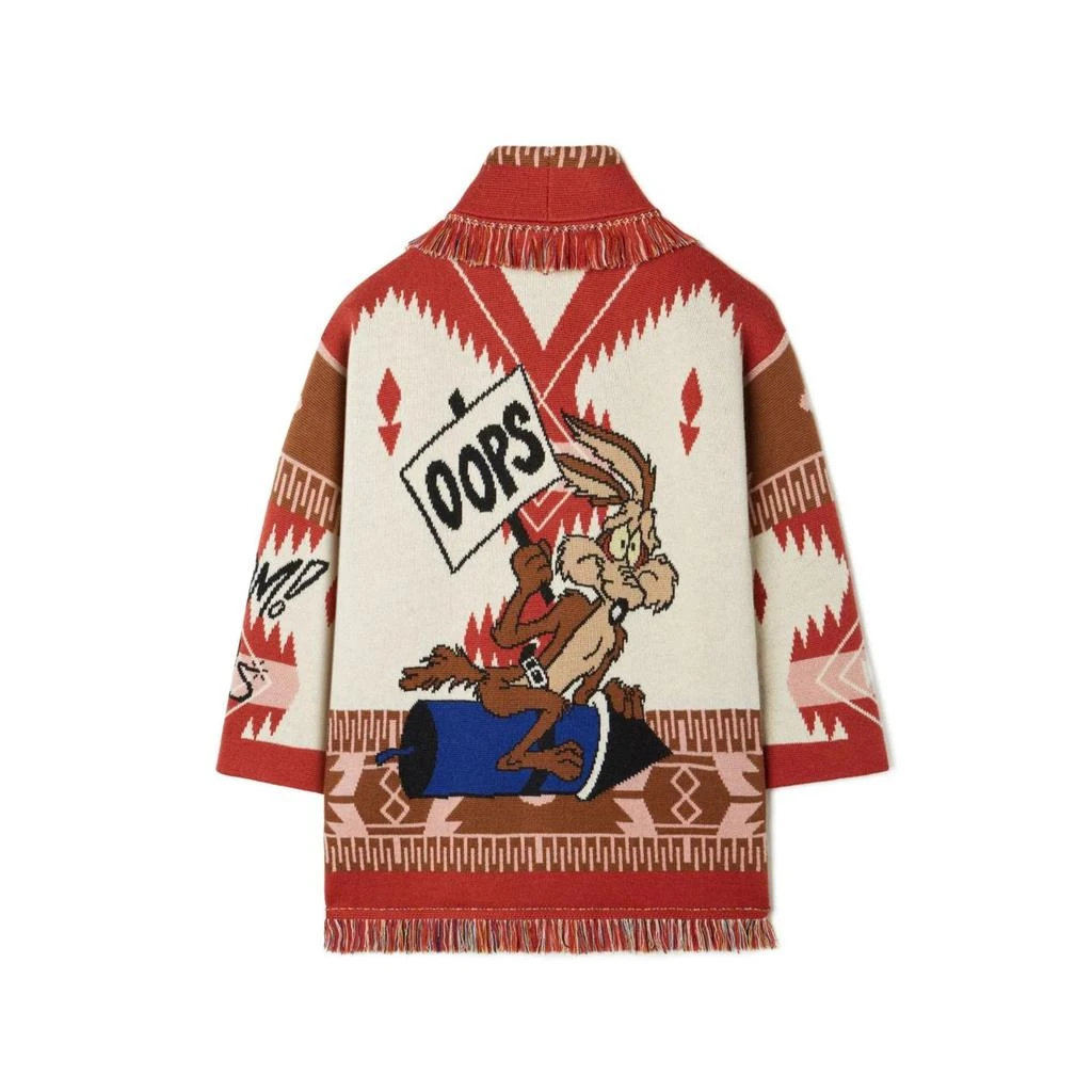 Alanui Alanui x looney tunes icon jacquard cardigan 2